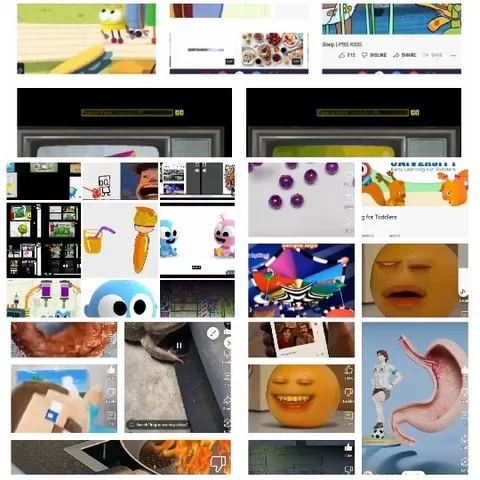 Animated Characters and Colorful Thumbnails