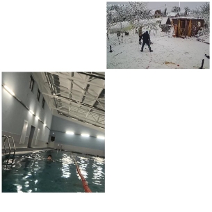 Snow Shoveling and Indoor Swimming
