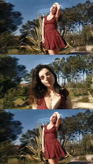 Red Polka Dot Dress Outdoors