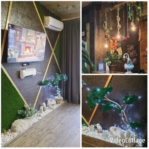 Decorated Indoor Space with Plants