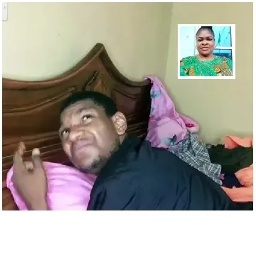 Man Resting on Bed