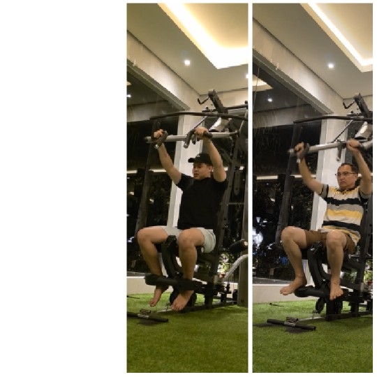 Men Exercising in Modern Gym