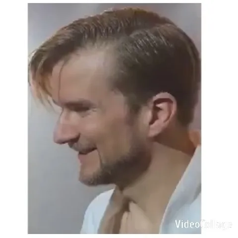 Smiling Man in Profile