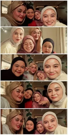 Women Smiling Together Indoors