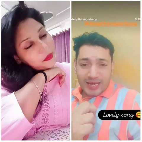 Resting and Singing in Pink Blouses