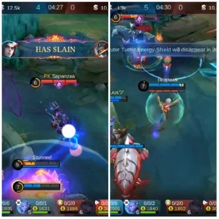 Multiplayer Game Action Screens
