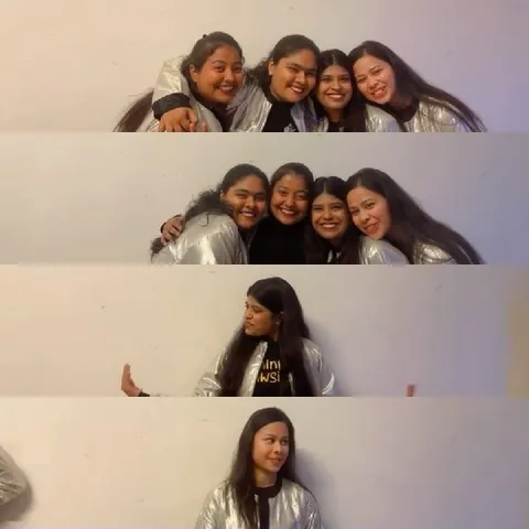 Four Friends Smiling Together