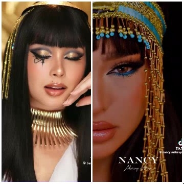 Woman with Cleopatra Makeup