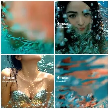 Underwater Scenes with Colorful Effects
