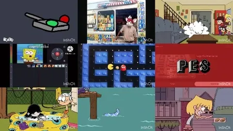 Playful Scenes from Cartoons and Games
