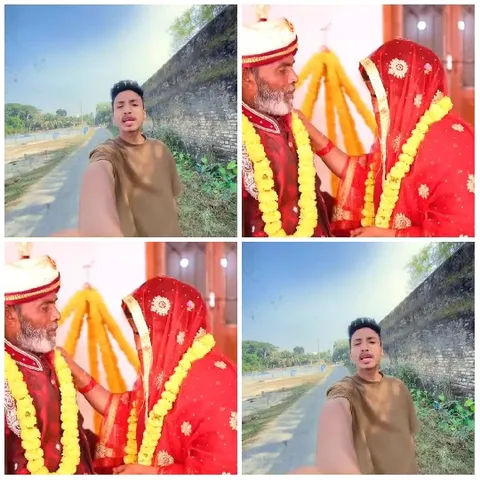 Selfies and Traditional Wedding Scenes