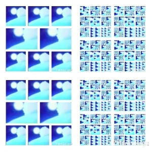 Abstract Images and Patterned Grid
