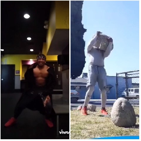 Gym Pose and Outdoor Lifting