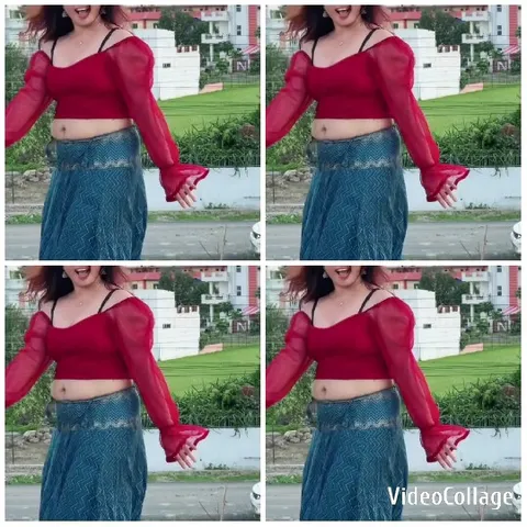 Person in Red Top Among Greenery
