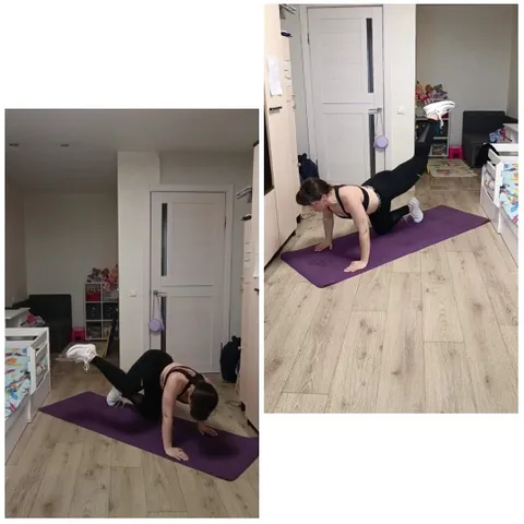 Indoor Exercise on Yoga Mat