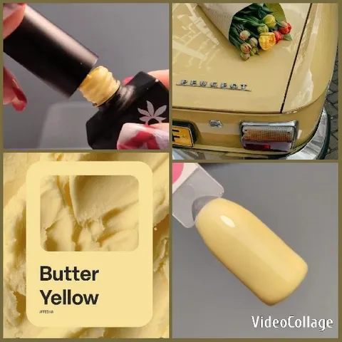 Yellow Nail Polish and Vintage Car