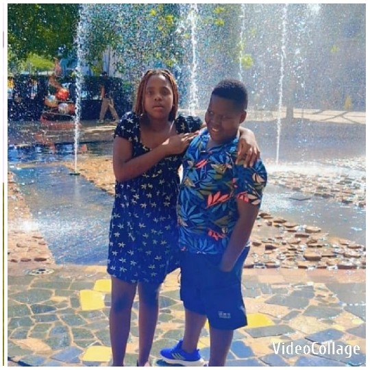 Children by the Water Fountain
