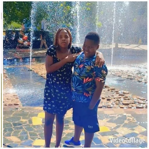 Children by the Water Fountain