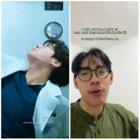 Person in Lab Coat and Speaker