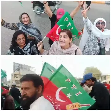 Joyful Flag Waving at Civic Event