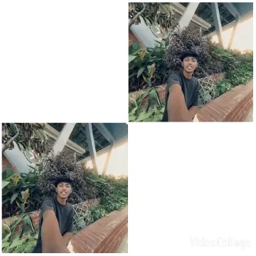 Selfie with Outdoor Plants