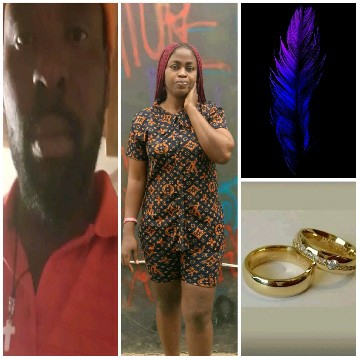 Man, Woman, Feather, and Rings
