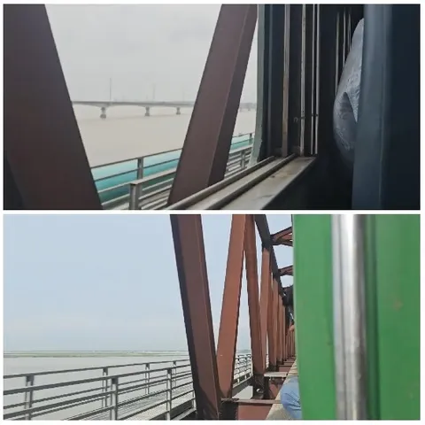 Train Journey Across a Bridge