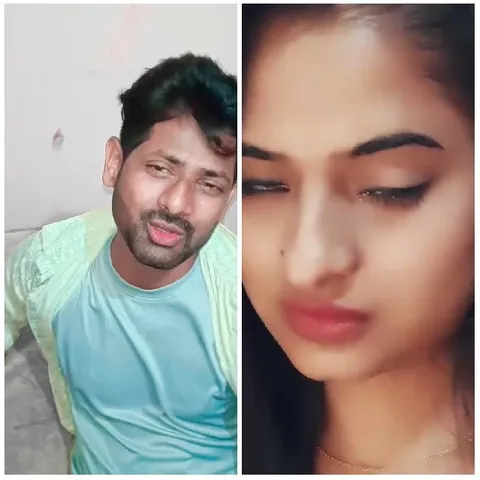 Man and Woman in Split-Screen Format