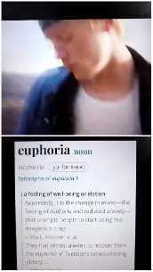 Blurry Person and Euphoria Definition