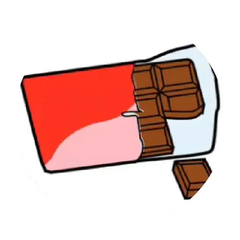 Partially Unwrapped Chocolate Bar