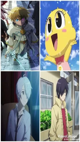 Four Anime Characters Displayed