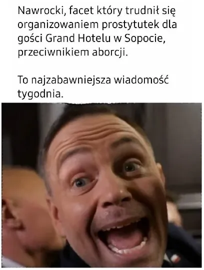 Exaggerated Expression With Polish Text