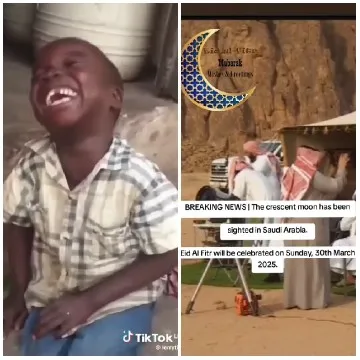 Child Laughing and Desert Scene