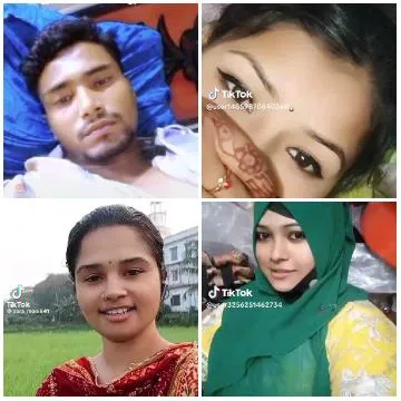 Four Individuals in TikTok Screenshots