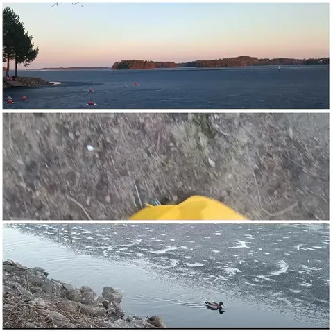 Calm Lake and Rocky Shoreline