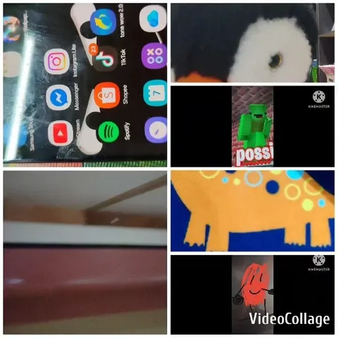 Colorful Objects on Phone Screen