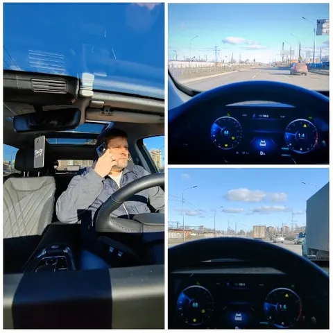 Driving with Phone and Dashboard