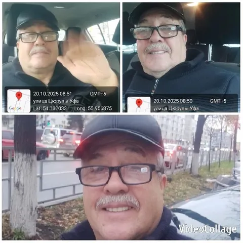Older Man Posing in Various Settings