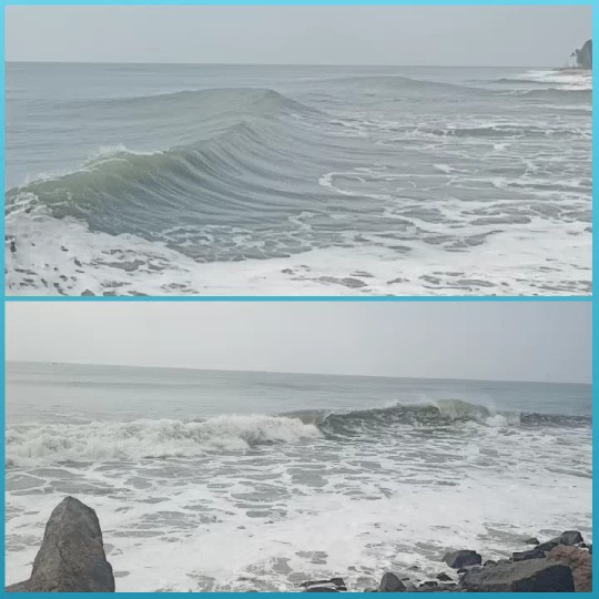 Calm and Rough Ocean Views