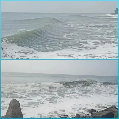 Calm and Rough Ocean Views