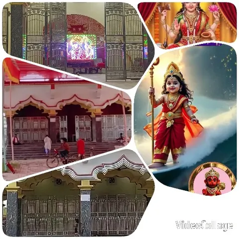 Cultural Scenes with Vibrant Deity