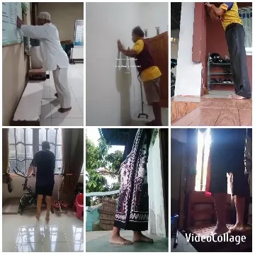 Elderly Exercising Indoors