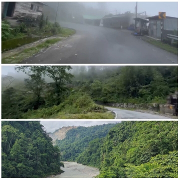 Foggy Road and Winding River