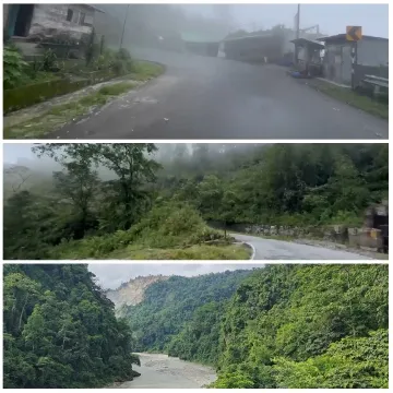 Foggy Road and Winding River