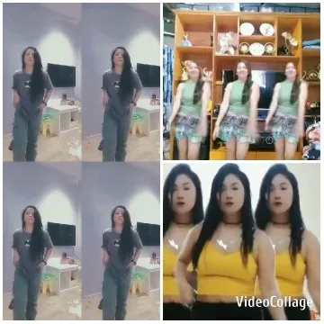 Women Dancing and Posing Together
