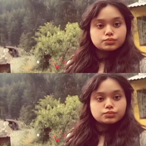 Young Person with Puffed Cheeks