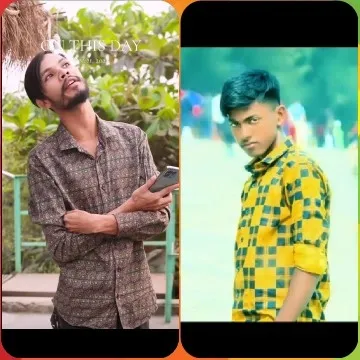 Young Men Posing Outdoors