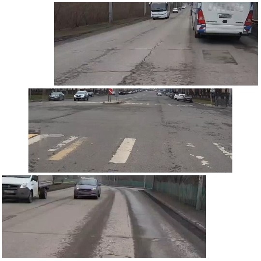 Three Views of Worn Roads