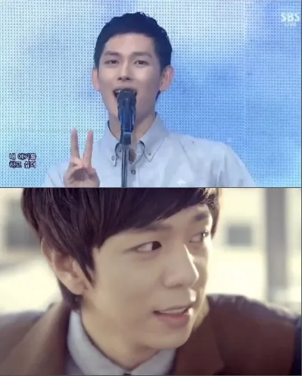 Mic Performance with Peace Sign