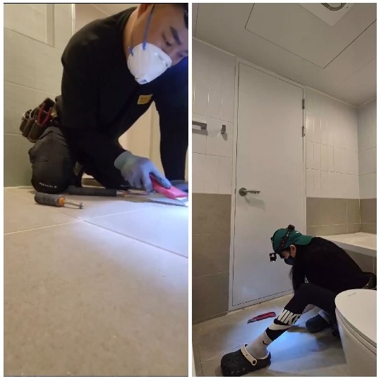 Bathroom Repair Work in Progress